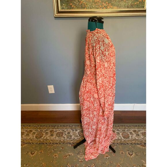 Banjanan Poppy Red Ester Midi Sundress NWT Size M Summer Resort Vacation - Picture 3 of 9